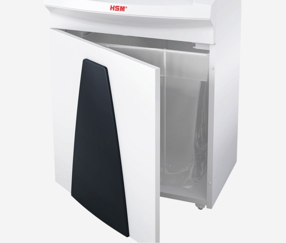 Bac de récupération rétractable et réutilisable du destructeur coupe micro-particules P7 P40i Securio 1 x 5 mm huileur automatique + bloc de coupe séparé OMDD 2 x 2 mm HSM
