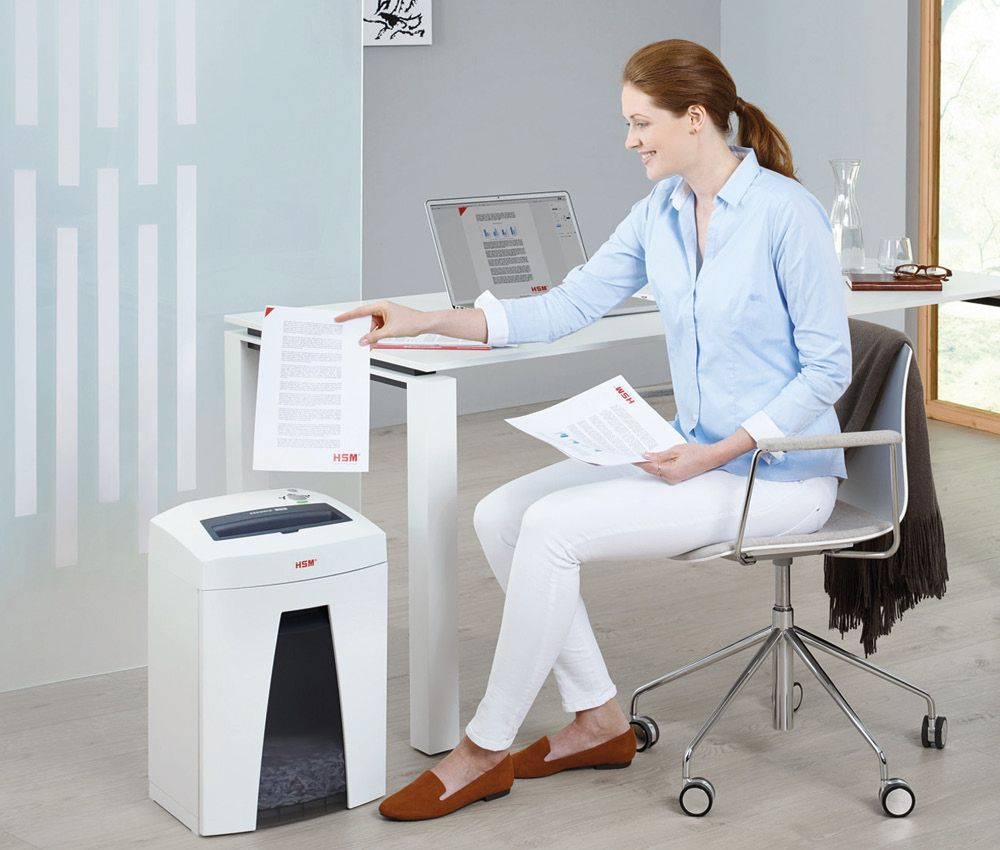  Le  destructeur de documents Securio C14 HSM  démarre et s'arrête automatiquement